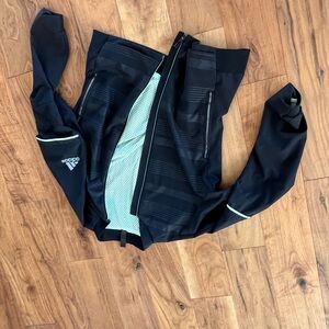 adidas Black and Gray Women's Hoodie